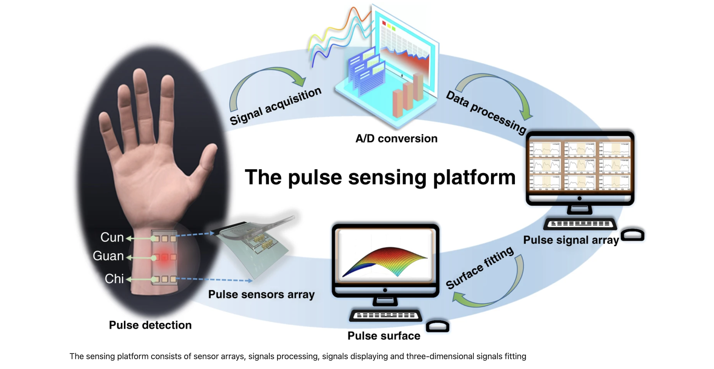 Wearable Multichannel Pulse Monitoring TCM sensor